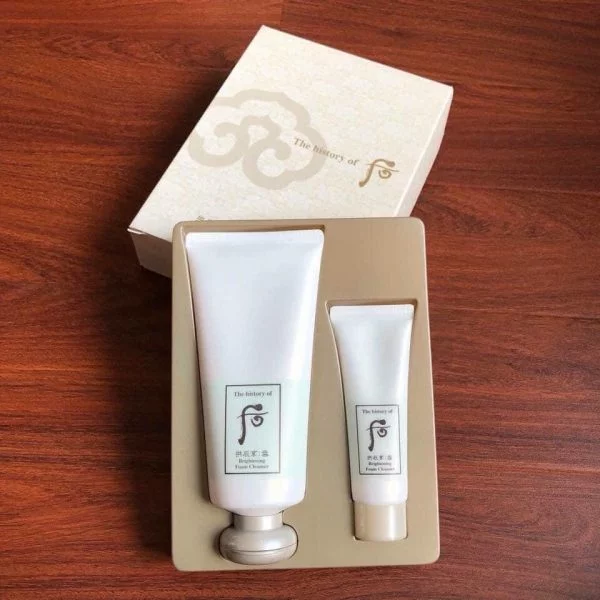 Set sữa rửa mặt Whoo trắng Brightening Foam Cleanser 2sp